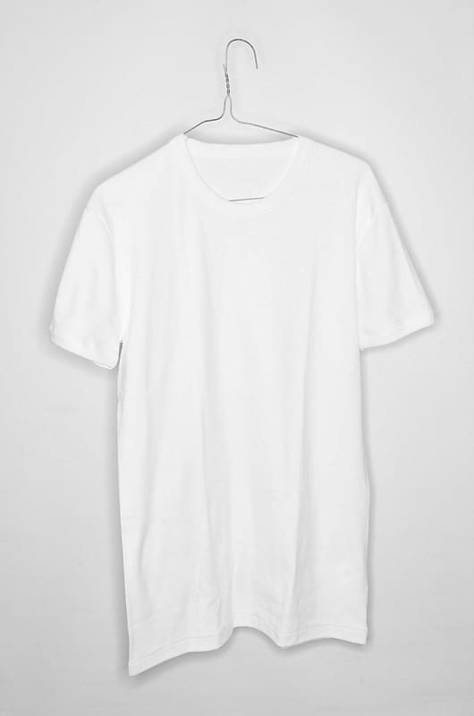 white cotton t shirt