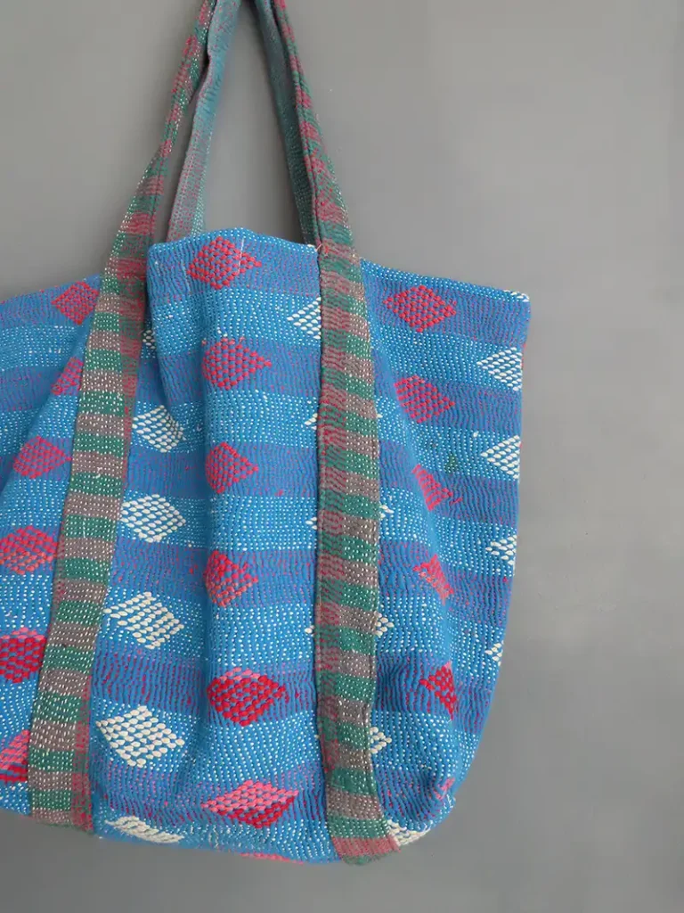 kantha stitched fabric