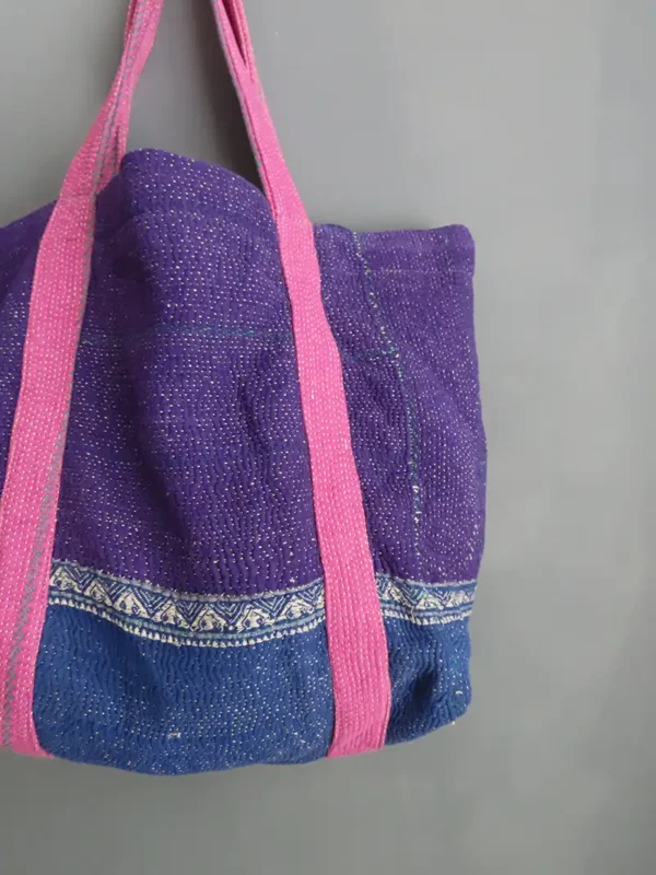 KANTHA STITCHES TOTE BAG