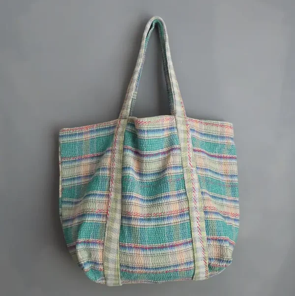 kantha tote bag