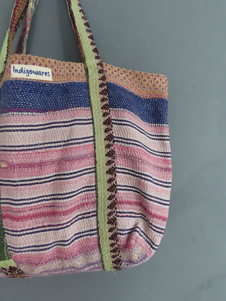 kantha fabric bag