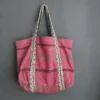 Cloth Tote Bag - Kantha Stitched -  Zen Garden