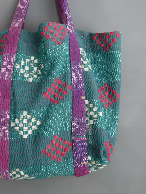 kantha fabric bag