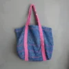 Kantha Stitched Tote Bag - Manzanita