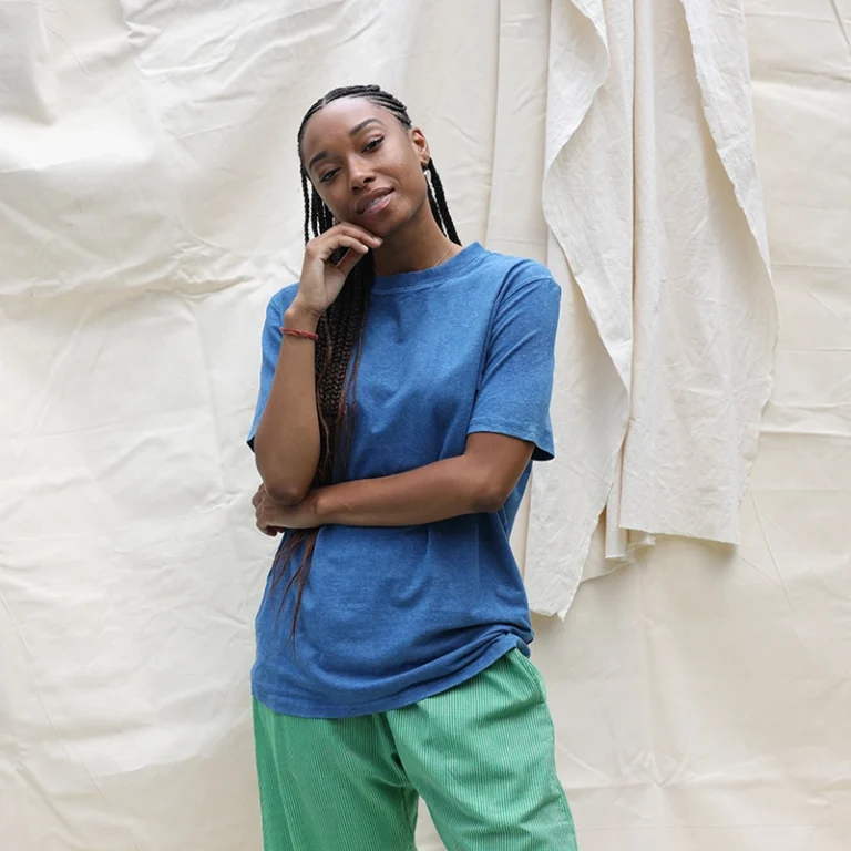natural indigo t shirt