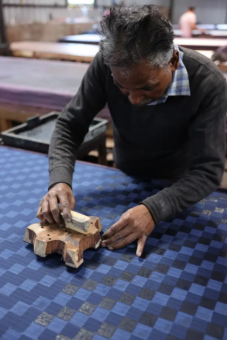 block printed cotton