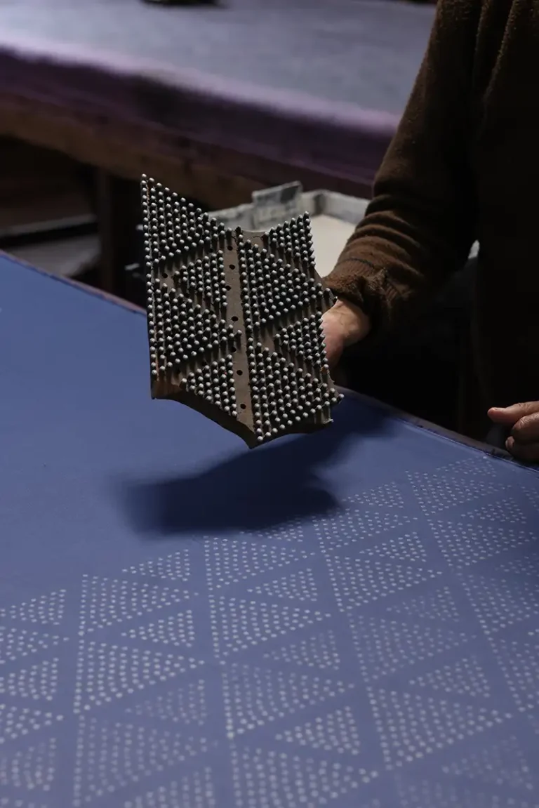 hand block printed cotton