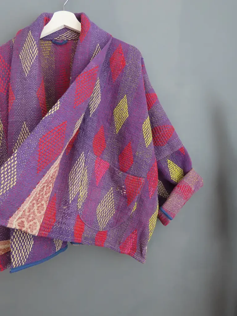 kantha fabric jacket