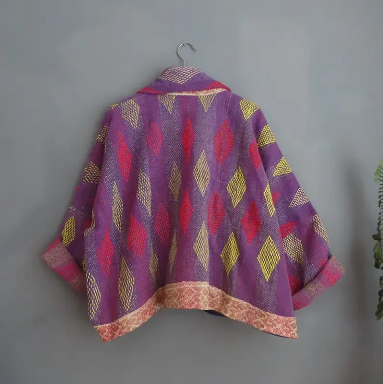 short kantha jacket