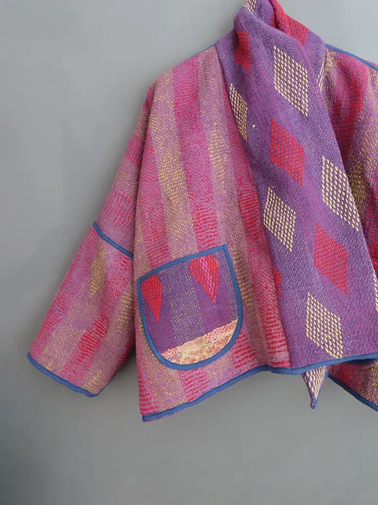 kantha fabric jacket
