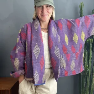 short kantha jacket