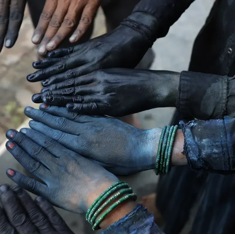 indigo plantation workers hands