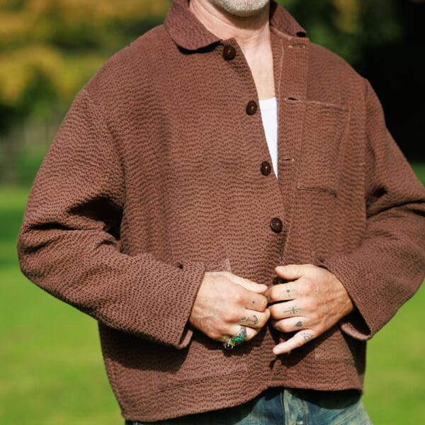 brown cotton jacket
