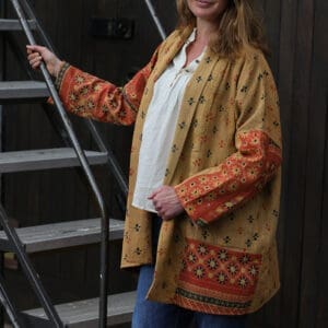 long kantha jacket