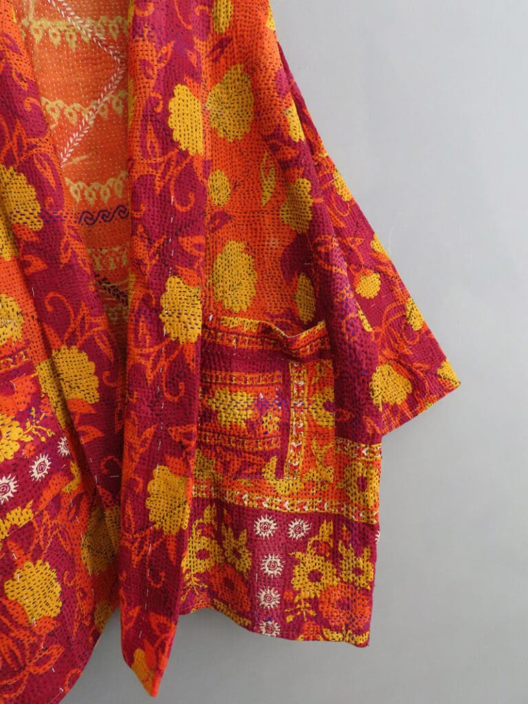 KANTHA QUILT LONG JACKET