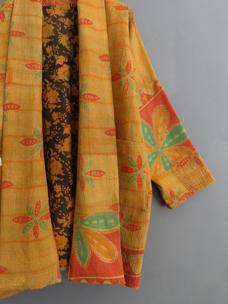 kantha fabric jacket