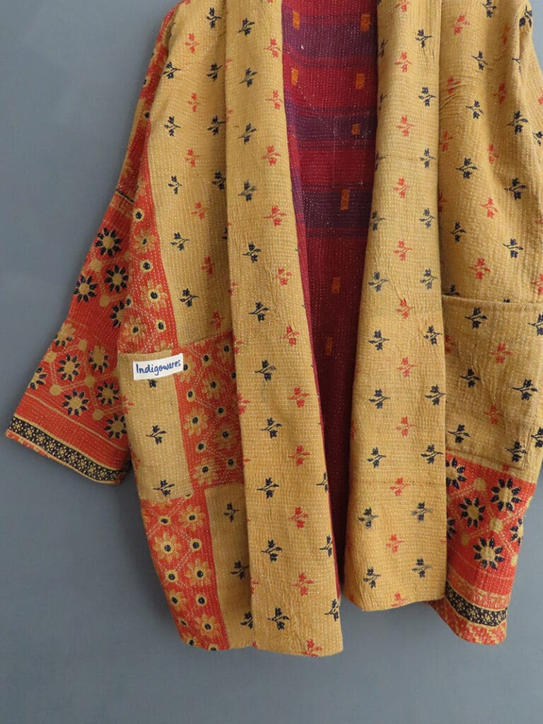 long kantha jacket