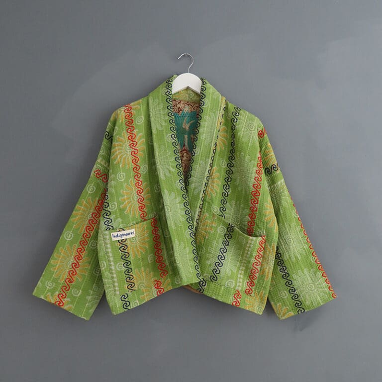 kantha stitched jacket