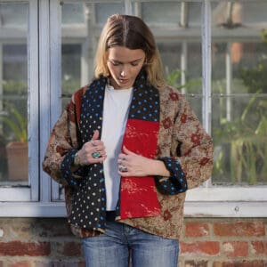 short kantha jacket