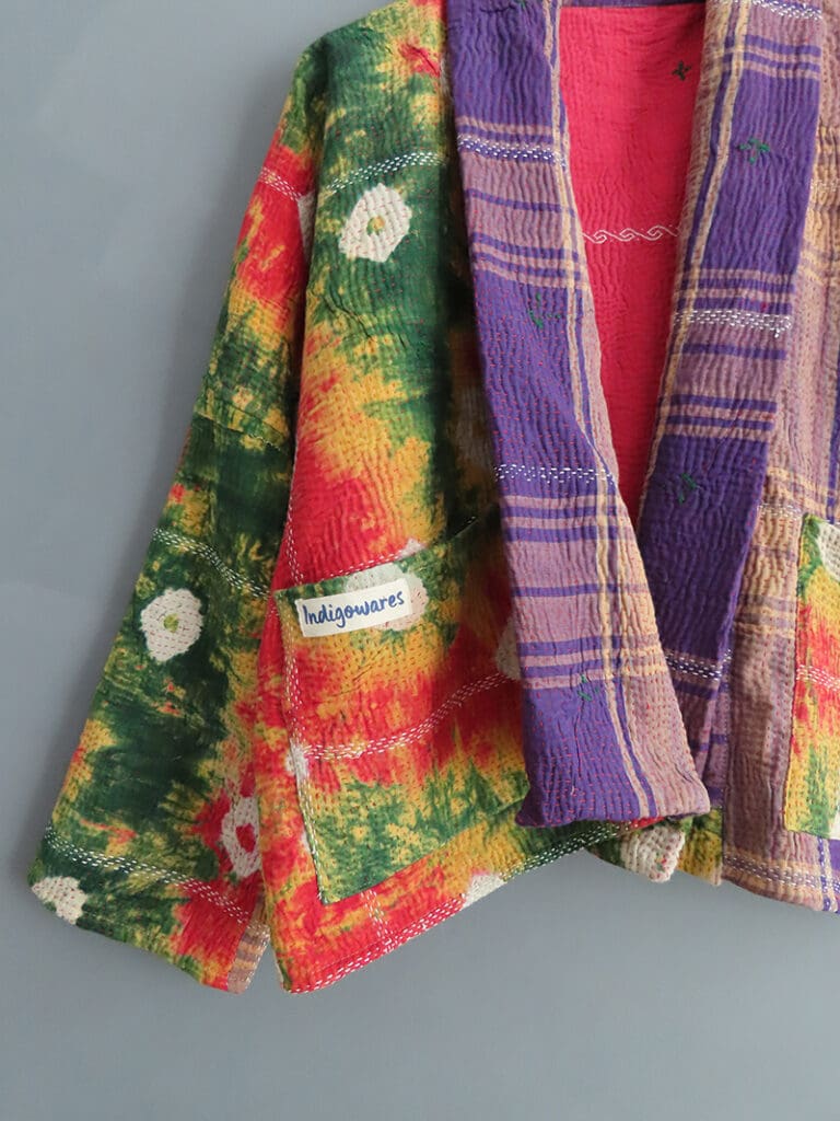 kantha fabric jacket