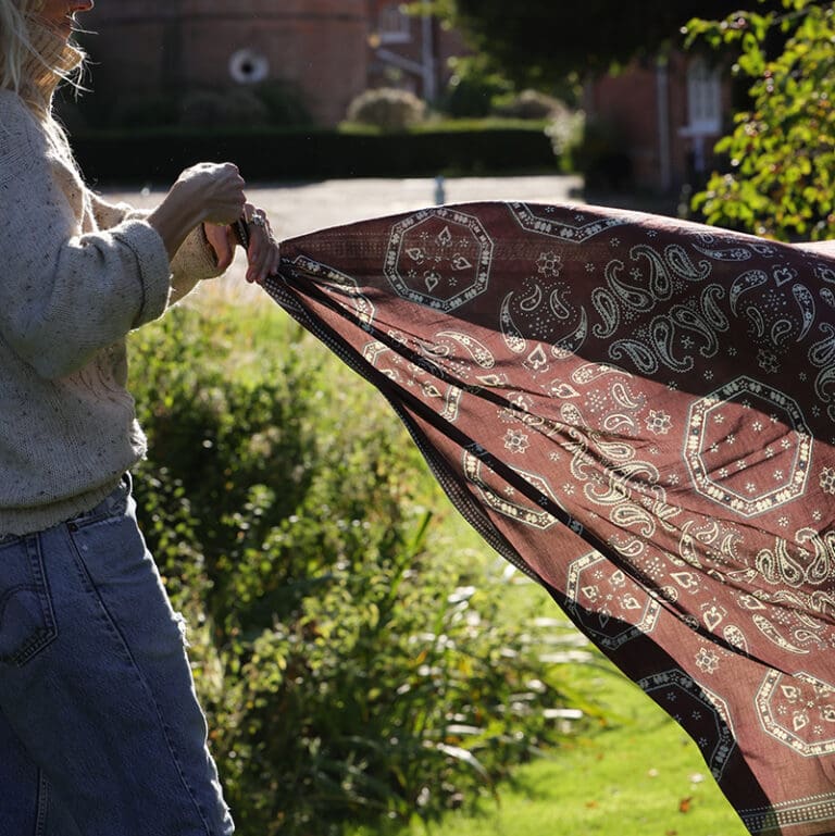 Organic cotton scarf