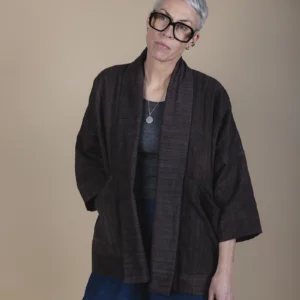 natural dye brown jacket