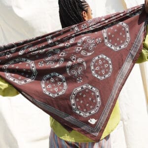 brown bandana scarf