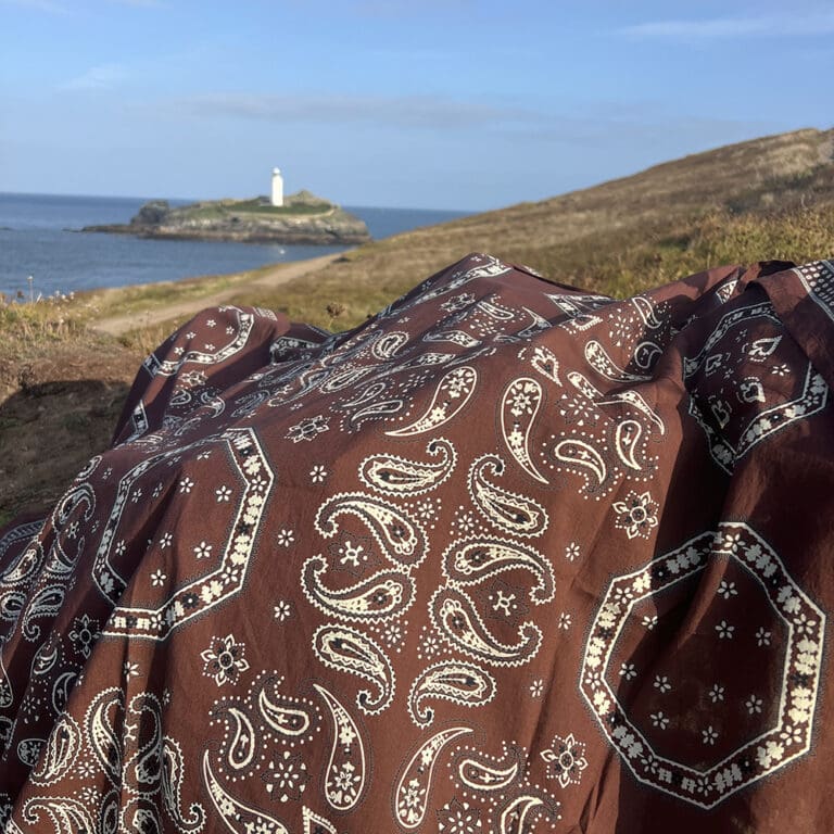 brown bandana scarf