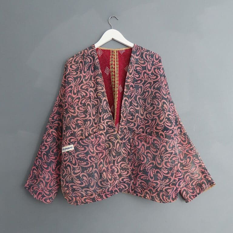 kantha fabric jacket