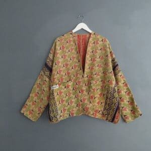 floral kantha jacket