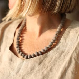 fabric beaded necklaces