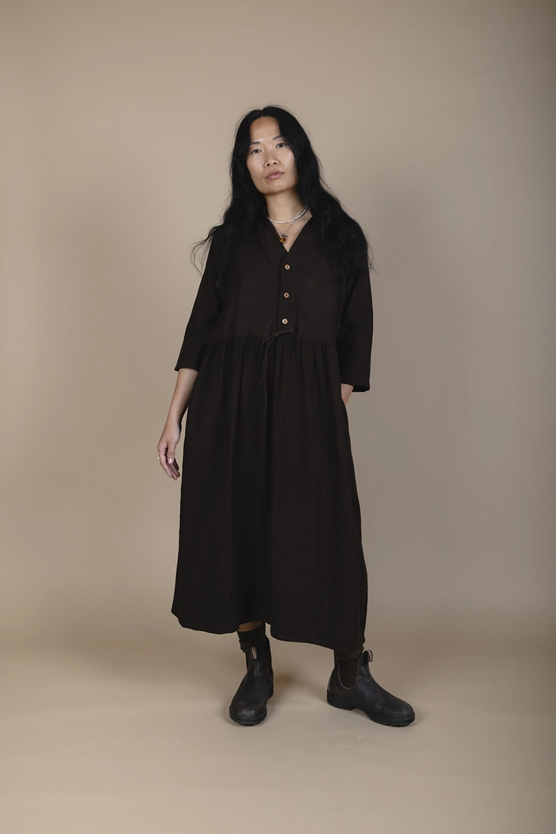 brown dress