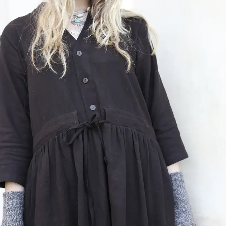 a brown dress