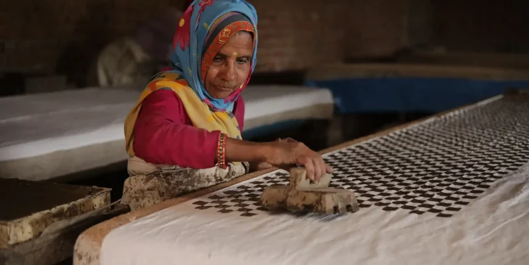 block printing artisan