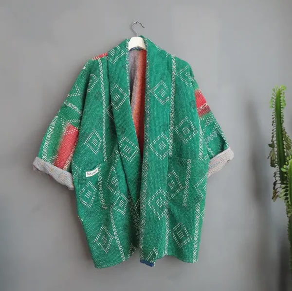 long kantha coat
