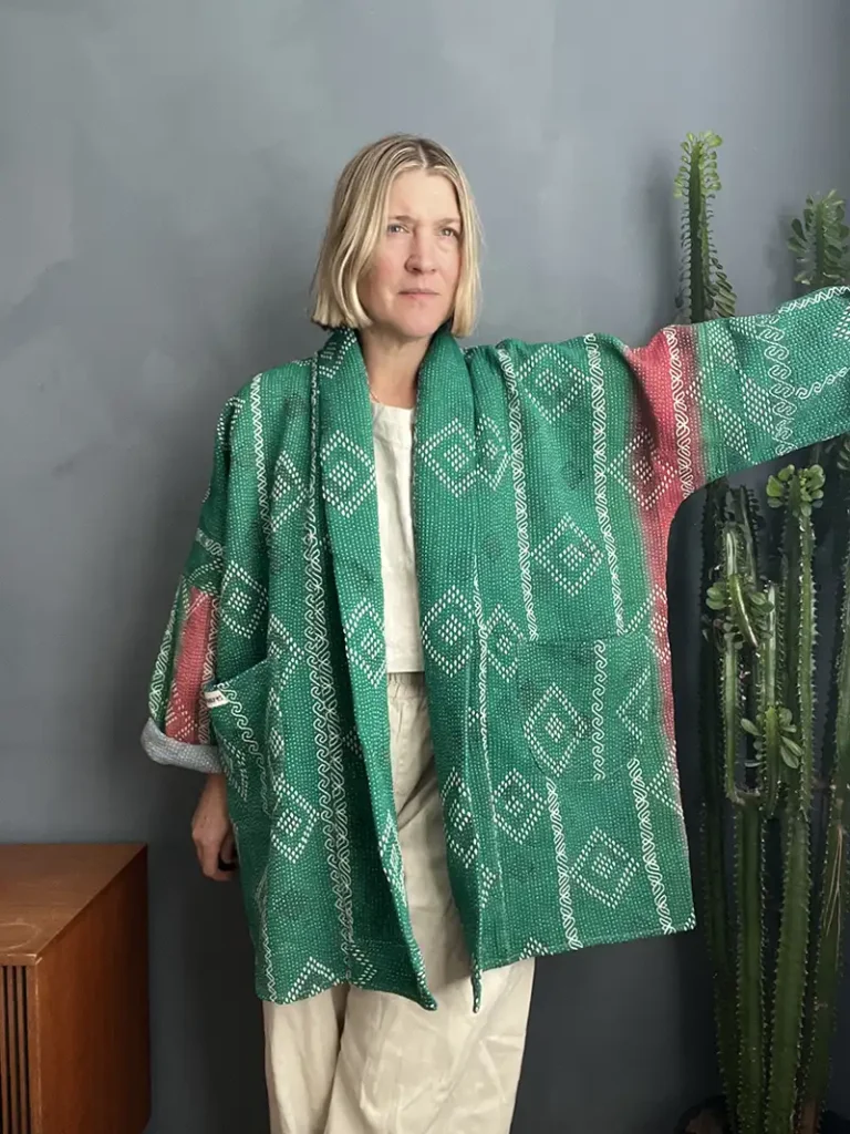 long kantha jacket