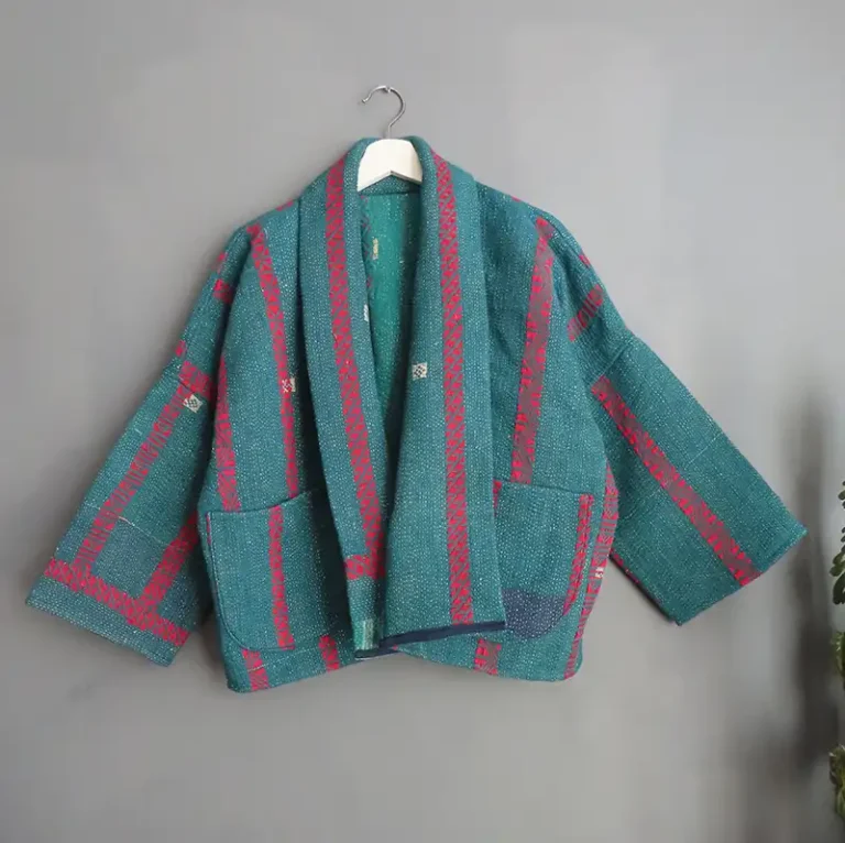 reversible kantha jackets