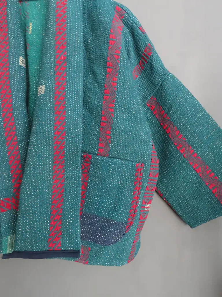 reversible kantha jackets