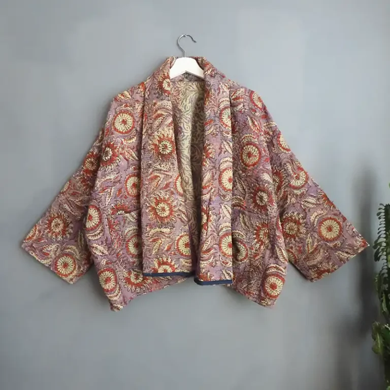reversible kantha jacket