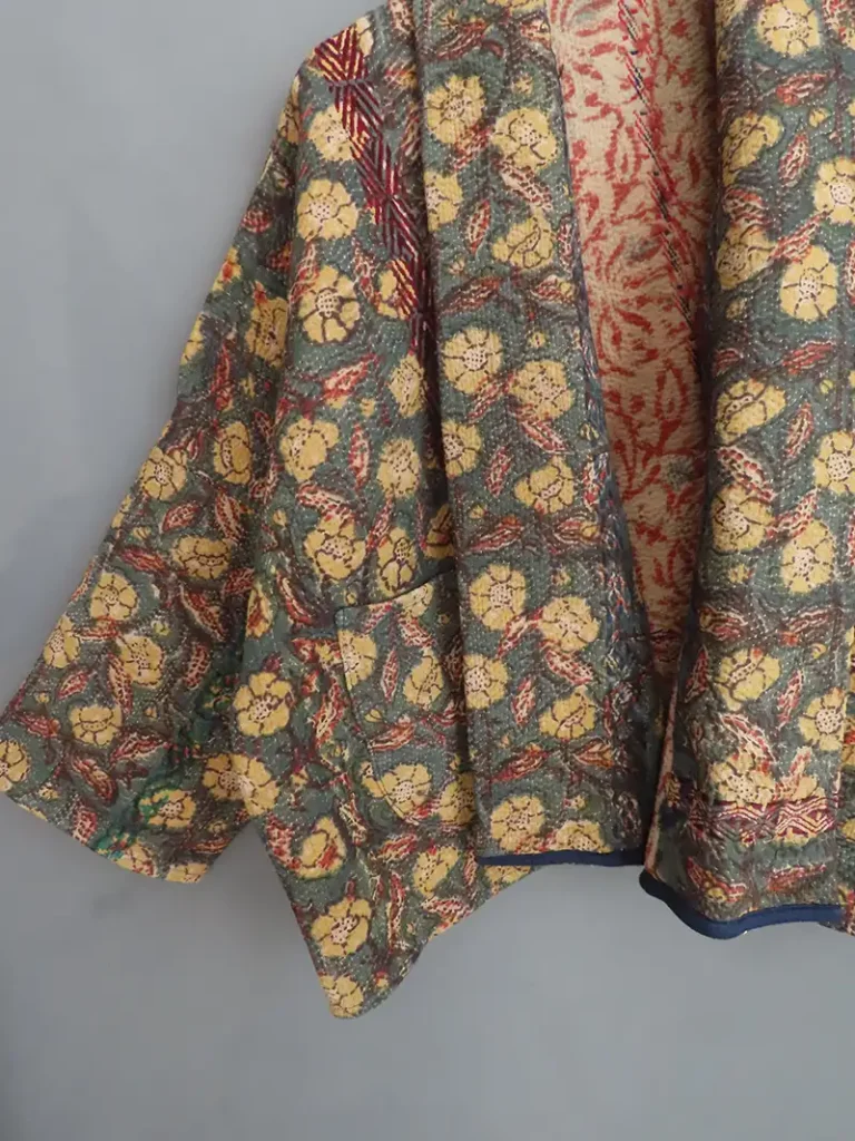 kantha quilted jacket