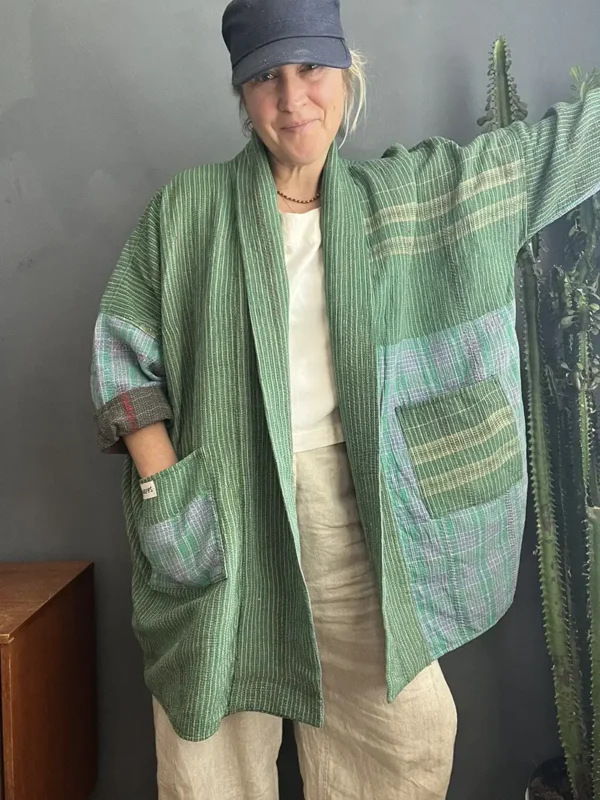 long kantha jacket