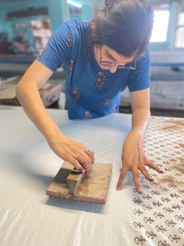 block printing fabric