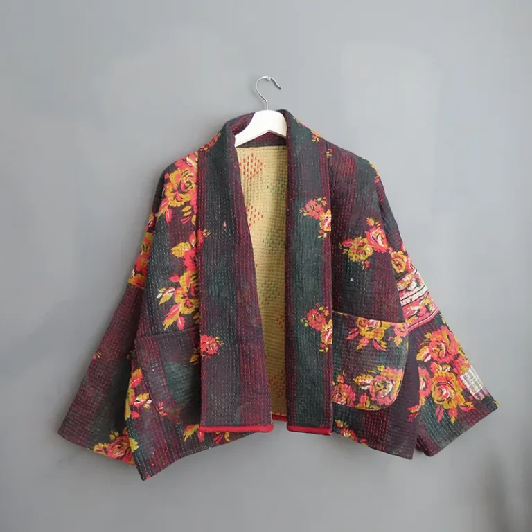 quilted kantha jacket