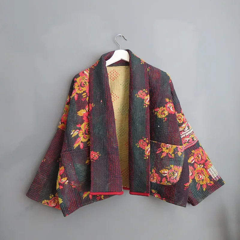 quilted kantha jacket