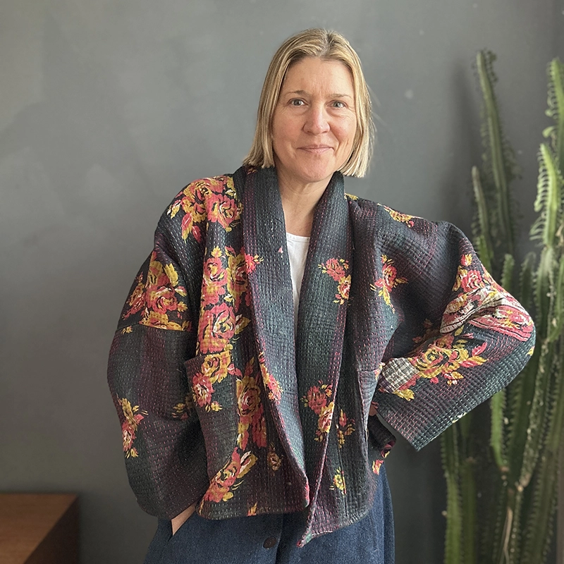 quilted kantha jacket