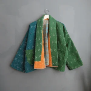 short kantha jacket