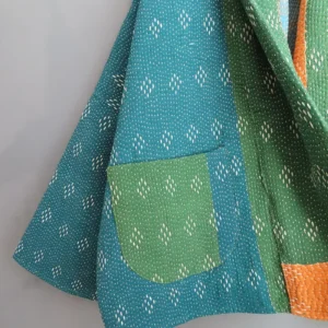 short kantha jacket