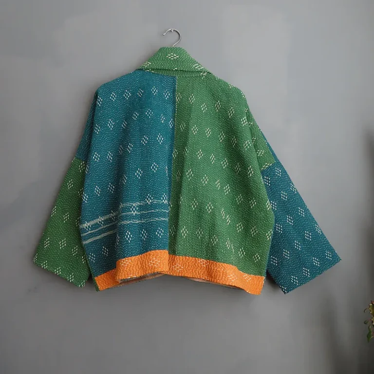 short kantha jacket