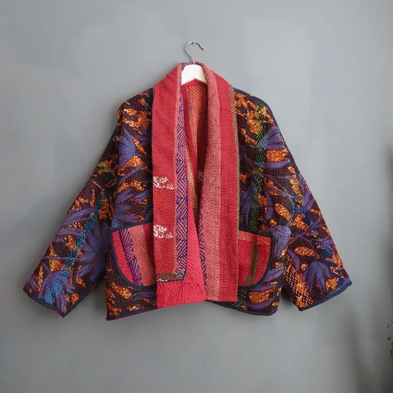 quilted kantha jacket