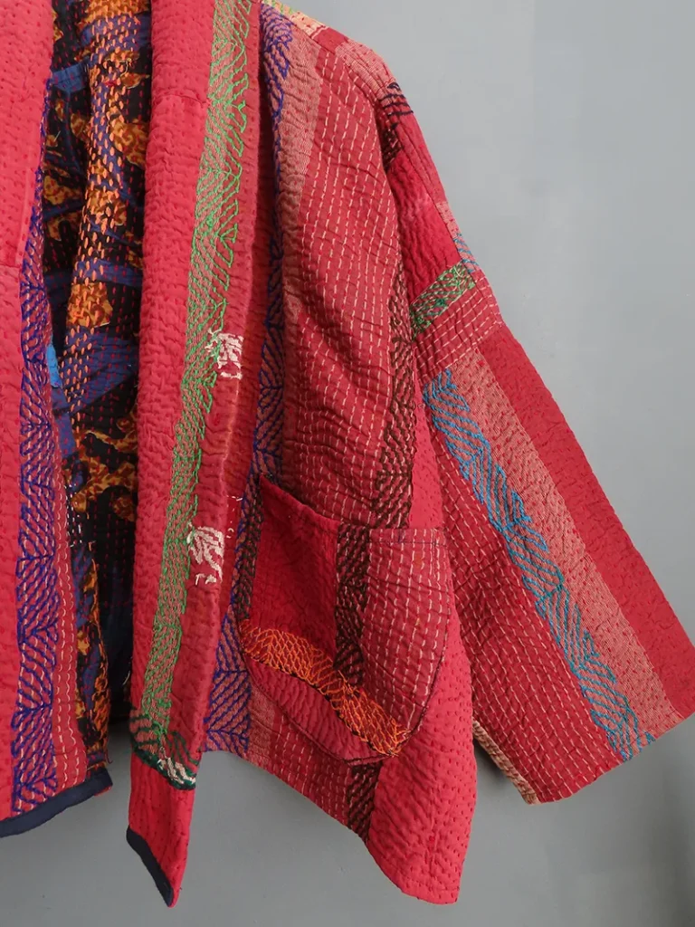quilted kantha jacket